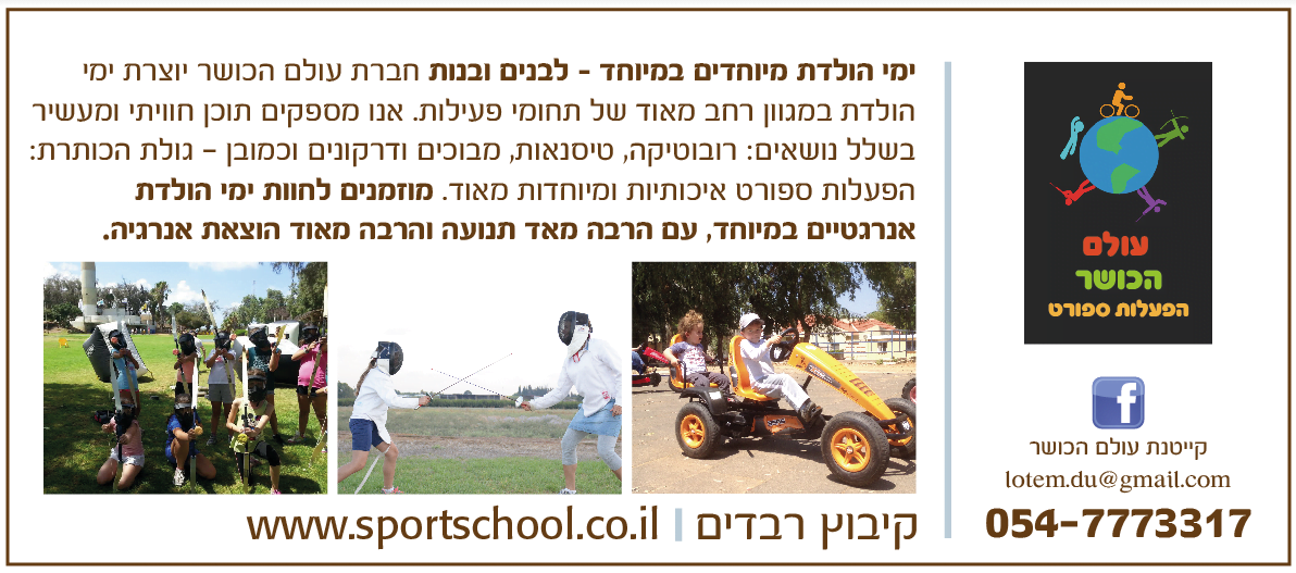 ימי הולדת מיוחדים